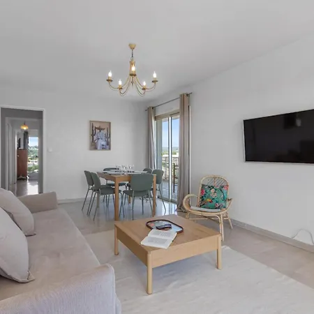 Le Thalassa - Spacious - Sea View - Ac - Parking - Pool アンティーブ