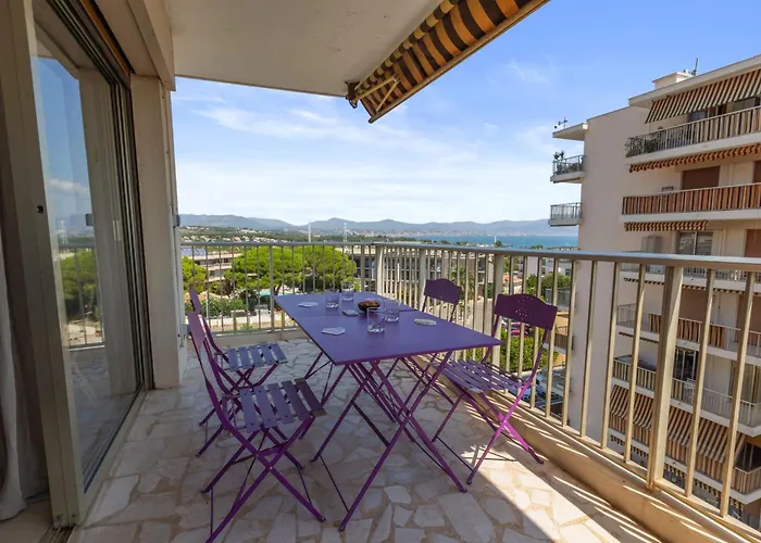 Le Thalassa - Spacious - Sea View - Ac - Parking - Pool Apartamento Antibes