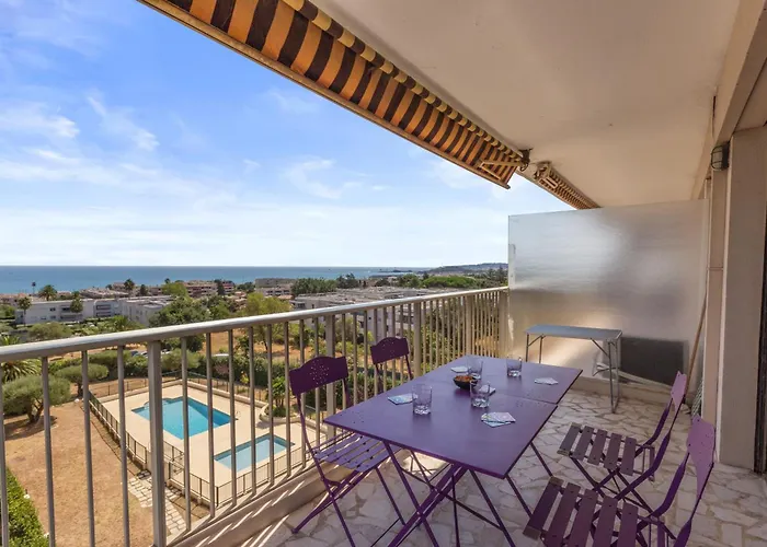 Le Thalassa - Spacious - Sea View - Ac - Parking - Pool Apartment Antibes